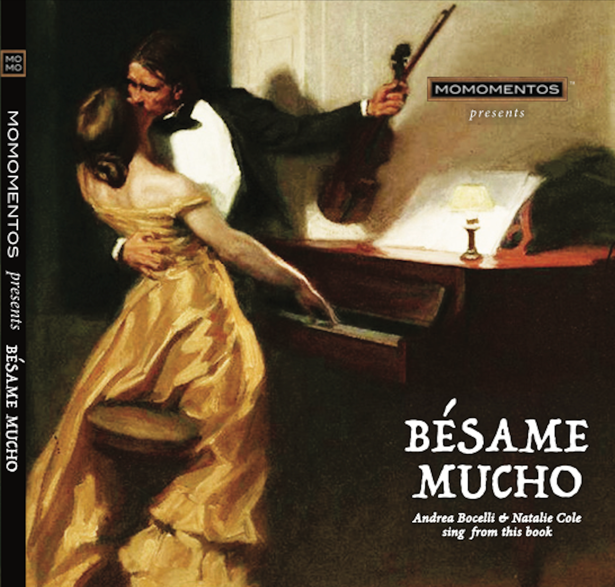 BESAME MUCHO sung by Andrea Bocelli & Natalie Cole inside this Gift Book